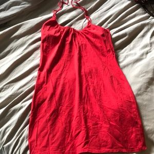 Victoria’s Secret Bra top red halter dress